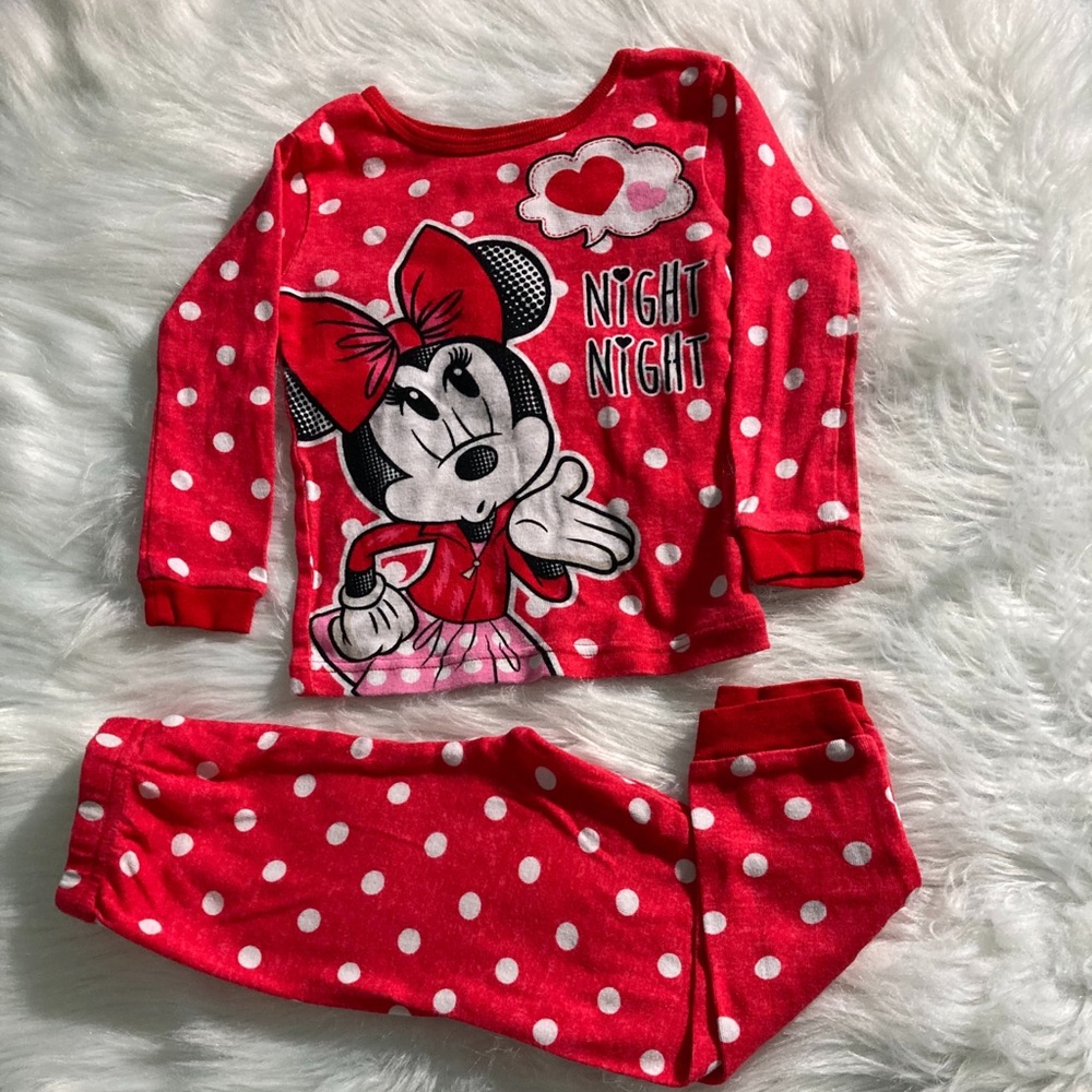 Disney Minnie Girl  PJS Set , Size  3 T